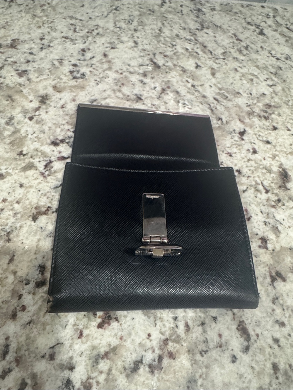 Ed's show price Salvatore Ferragamo Saffiano Leather Gancini Wallet - Picture 15 of 17